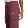 image:imageReebok Womens Cargo Joggers Standard Fit 29 Inseam Lightweight CottonPoly French Terry FabricBlackberry