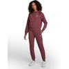 image:imageReebok Womens Cargo Joggers Standard Fit 29 Inseam Lightweight CottonPoly French Terry FabricBlackberry