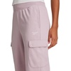 image:imageReebok Womens Cargo Joggers Standard Fit 29 Inseam Lightweight CottonPoly French Terry FabricMuted Mauve