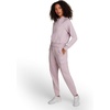 image:imageReebok Womens Cargo Joggers Standard Fit 29 Inseam Lightweight CottonPoly French Terry FabricMuted Mauve