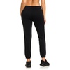 image:imageReebok Womens CinchBottom Sweatpant Standard Fit Midweight CottonPoly FabricBlack  External Drawstring