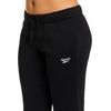 image:imageReebok Womens CinchBottom Sweatpant Standard Fit Midweight CottonPoly FabricBlack  External Drawstring