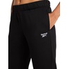image:imageReebok Womens CinchBottom Sweatpant Standard Fit Midweight CottonPoly FabricBlack  Internal Drawstring