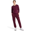 image:imageReebok Womens CinchBottom Sweatpant Standard Fit Midweight CottonPoly FabricBlack Cherry  Internal Drawstring