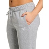 image:imageReebok Womens CinchBottom Sweatpant Standard Fit Midweight CottonPoly FabricGrey Heather  External Drawstring