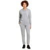 image:imageReebok Womens CinchBottom Sweatpant Standard Fit Midweight CottonPoly FabricGrey Heather  External Drawstring