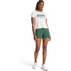image:imageReebok Womens Classic Athletic Graphic Crewneck Cropped TShirtEgret HeatherPineneedle