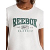 image:imageReebok Womens Classic Athletic Graphic Crewneck Cropped TShirtEgret HeatherPineneedle