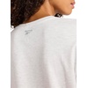 image:imageReebok Womens Classic Athletic Graphic Crewneck Cropped TShirtEgret HeatherRetro Red