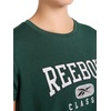 image:imageReebok Womens Classic Athletic Graphic Crewneck Cropped TShirtPineneedle