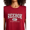 image:imageReebok Womens Classic Athletic Graphic Crewneck Cropped TShirtRetro Red