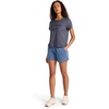 image:imageReebok Womens Classic Summer Sweat 45 Short Standard Fit Lightweight CottonPoly FabricVector Shadow