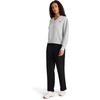 image:imageReebok Womens Collegiate Vneck Sweatshirt Standard Fit Midweight Cottonpoly FabricGrey Heather