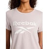 image:imageReebok Womens Crewneck TShirt Standard Fit Lightweight Stretch Poly Soft Jersey FabAshes of Rose