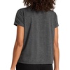 image:imageReebok Womens Crewneck TShirt Standard Fit Lightweight Stretch Poly Soft Jersey FabBlack Heather