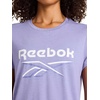 image:imageReebok Womens Crewneck TShirt Standard Fit Lightweight Stretch Poly Soft Jersey FabLavender Violet Heather