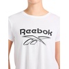 image:imageReebok Womens Crewneck TShirt Standard Fit Lightweight Stretch Poly Soft Jersey FabStark White
