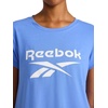 image:imageReebok Womens Crewneck TShirt Standard Fit Lightweight Stretch Poly Soft Jersey FabUltramarine