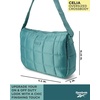 image:imageReebok Womens Crossbody Bag  Lightweight Stylish Nylon Quilted and NonQuilted Everyday Crossbody Sling Bags for WomenCelia Green