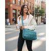 image:imageReebok Womens Crossbody Bag  Lightweight Stylish Nylon Quilted and NonQuilted Everyday Crossbody Sling Bags for WomenCelia Green