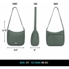 image:imageReebok Womens Crossbody Bag  Lightweight Stylish Nylon Quilted and NonQuilted Everyday Crossbody Sling Bags for WomenCeline Quilted Green