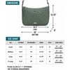 image:imageReebok Womens Crossbody Bag  Lightweight Stylish Nylon Quilted and NonQuilted Everyday Crossbody Sling Bags for WomenCeline Quilted Green