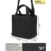 image:imageReebok Womens Crossbody Bag  Lightweight Stylish Nylon Quilted and NonQuilted Everyday Crossbody Sling Bags for WomenDove Black