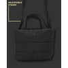 image:imageReebok Womens Crossbody Bag  Lightweight Stylish Nylon Quilted and NonQuilted Everyday Crossbody Sling Bags for WomenDove Black