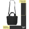 image:imageReebok Womens Crossbody Bag  Lightweight Stylish Nylon Quilted and NonQuilted Everyday Crossbody Sling Bags for WomenDove Black