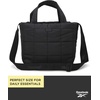 image:imageReebok Womens Crossbody Bag  Lightweight Stylish Nylon Quilted and NonQuilted Everyday Crossbody Sling Bags for WomenDove Black