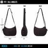 image:imageReebok Womens Crossbody Bag  Lightweight Stylish Nylon Quilted and NonQuilted Everyday Crossbody Sling Bags for WomenKimberly  Black