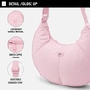 image:imageReebok Womens Crossbody Bag  Lightweight Stylish Nylon Quilted and NonQuilted Everyday Crossbody Sling Bags for WomenManon  Ashen Lilac