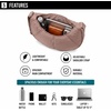 image:imageReebok Womens Crossbody Bag  Lightweight Stylish Nylon Quilted and NonQuilted Everyday Crossbody Sling Bags for WomenManon  Choco Malt