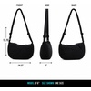 image:imageReebok Womens Crossbody Bag  Lightweight Stylish Nylon Quilted and NonQuilted Everyday Crossbody Sling Bags for WomenPriscilla Quilted Black