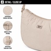 image:imageReebok Womens Crossbody Bag  Lightweight Stylish Nylon Quilted and NonQuilted Everyday Crossbody Sling Bags for WomenSamantha Beige