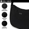 image:imageReebok Womens Crossbody Bag  Lightweight Stylish Nylon Quilted and NonQuilted Everyday Crossbody Sling Bags for WomenSamantha Black