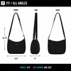 image:imageReebok Womens Crossbody Bag  Lightweight Stylish Nylon Quilted and NonQuilted Everyday Crossbody Sling Bags for WomenSamantha Black