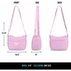 image:imageReebok Womens Crossbody Bag  Lightweight Stylish Nylon Quilted and NonQuilted Everyday Crossbody Sling Bags for WomenSophie Lilac