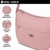 image:imageReebok Womens Crossbody Bag  Lightweight Stylish Nylon Quilted and NonQuilted Everyday Crossbody Sling Bags for WomenSophie Smoky Rose