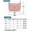 image:imageReebok Womens Crossbody Bag  Lightweight Stylish Nylon Quilted and NonQuilted Everyday Crossbody Sling Bags for WomenSophie Smoky Rose