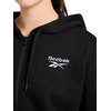 image:imageReebok Womens Embroidery Fullzip Hoodie Standard Fit Midweight Cottonpoly FabricBlack
