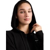 image:imageReebok Womens Embroidery Fullzip Hoodie Standard Fit Midweight Cottonpoly FabricBlack