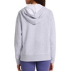 image:imageReebok Womens Embroidery Fullzip Hoodie Standard Fit Midweight Cottonpoly FabricGrey Heather