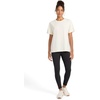 image:imageReebok Womens Embroidery Hit Graphic Crewneck TShirt Standard Fit Lightweight Stretch Cotton FabricAlabaster  Oversized