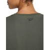 image:imageReebok Womens Embroidery Hit Graphic Crewneck TShirt Standard Fit Lightweight Stretch Cotton FabricGrit Green  Standard