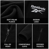 image:imageReebok Womens Fleece Jacket Lightweight ZipUp Hooded Winter Coat for Women  SuperSoft Plush Lining Feels Great Against Skin Versatile for Errands or Outdoor Wear Easy Layer Into WinterJet Black