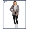 image:imageReebok Womens Fleece Jacket Lightweight ZipUp Hooded Winter Coat for Women  SuperSoft Plush Lining Feels Great Against Skin Versatile for Errands or Outdoor Wear Easy Layer Into WinterMedium Grey