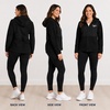 image:imageReebok Womens Fleece Jacket Lightweight ZipUp Hooded Winter Coat for Women  SuperSoft Plush Lining Feels Great Against Skin Versatile for Errands or Outdoor Wear Easy Layer Into WinterJet Black