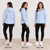 image:imageReebok Womens Fleece Jacket Lightweight ZipUp Hooded Winter Coat for Women  SuperSoft Plush Lining Feels Great Against Skin Versatile for Errands or Outdoor Wear Easy Layer Into WinterHaze Blue