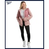 image:imageReebok Womens Fleece Jacket Lightweight ZipUp Hooded Winter Coat for Women  SuperSoft Plush Lining Feels Great Against Skin Versatile for Errands or Outdoor Wear Easy Layer Into WinterDusty Rose Pink